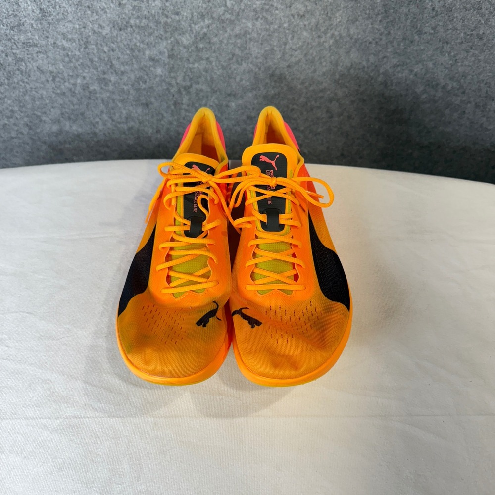 Puma Evospeed Nitro Elite Track Spikes Orange Pink Men US 11.5 Running Shoes - Picture 4 of 9